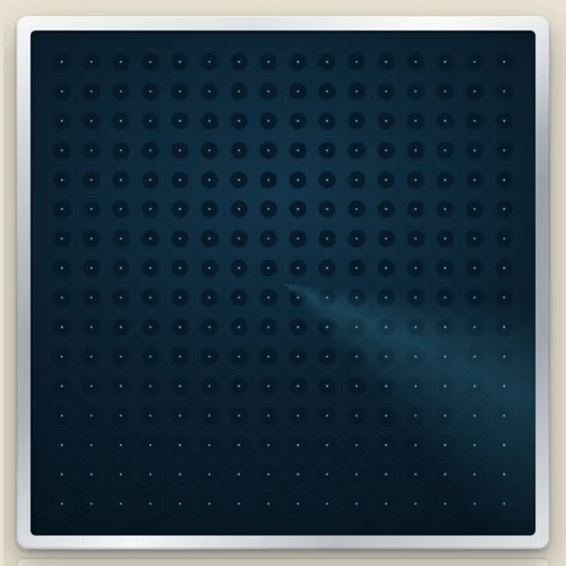 Mines board in the Sonar look, in a silver bezel